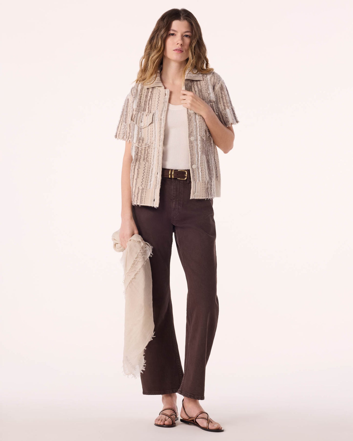 Jacket Jessinda Destroy organic beige