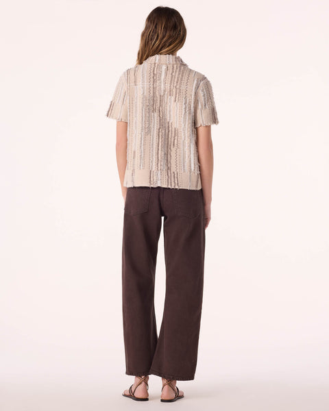 Jacket Jessinda Destroy organic beige - Image principale