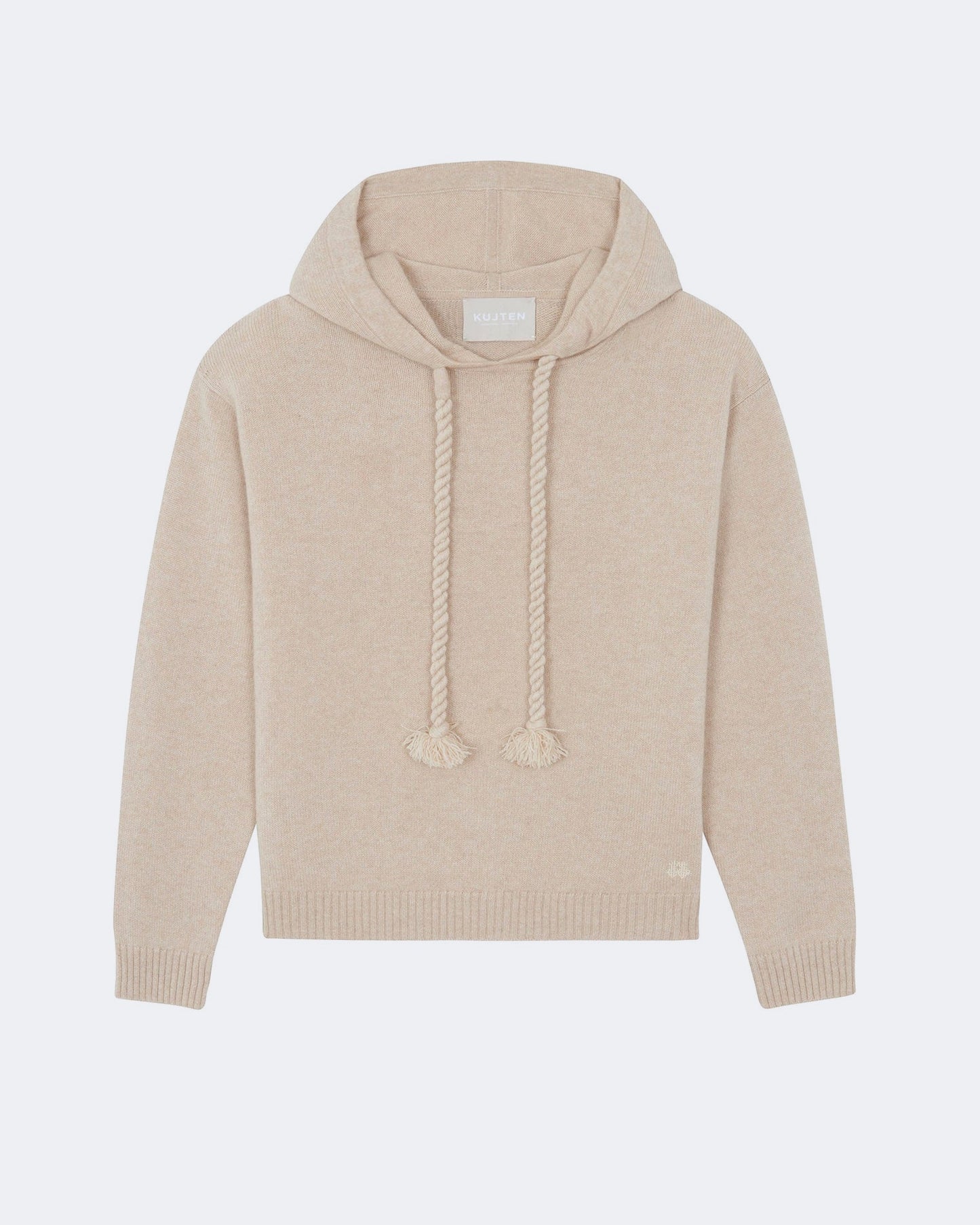 Pull en cachemire beige pour femme - Kujten packshot