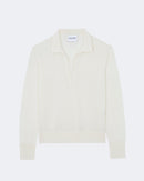 Pull en cachemire blanc pour femme - Kujten packshot