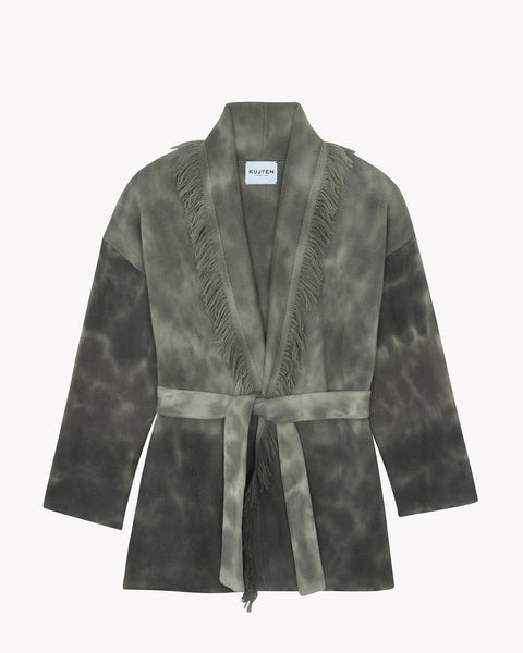 Jacket Miko Bleach Dye khaki - Image principale