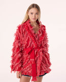 Veste Miko Fringes rouge