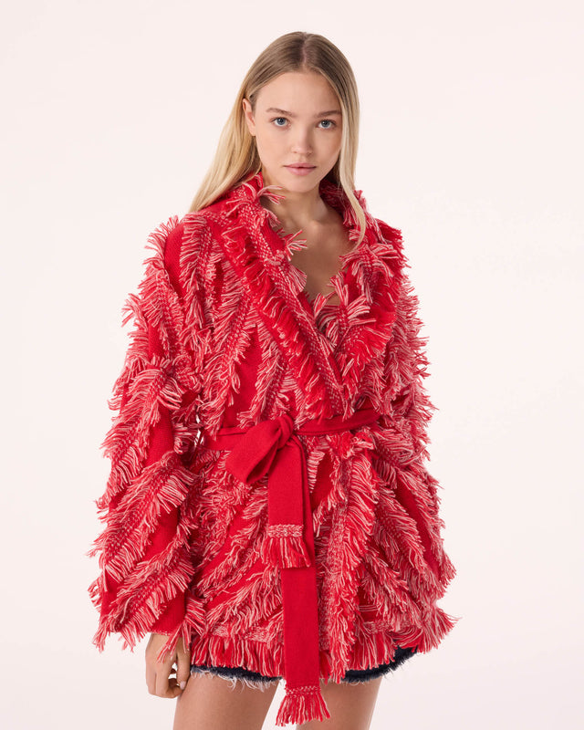 Jacket Miko Fringes red - Image principale