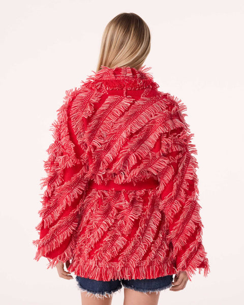 Jacket Miko Fringes red - Image principale