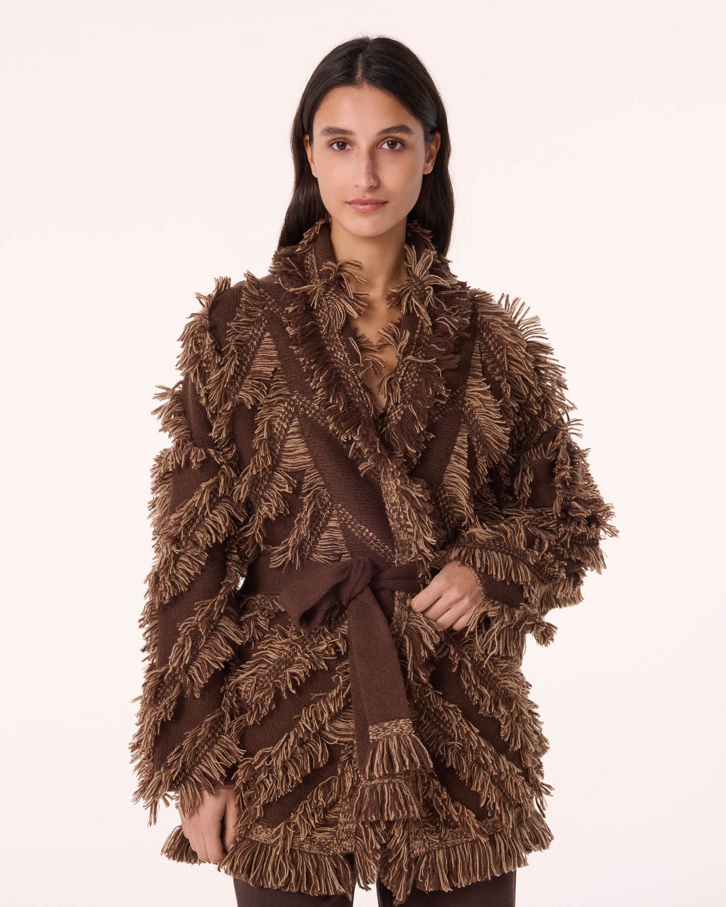 Jacket Miko Fringes brown