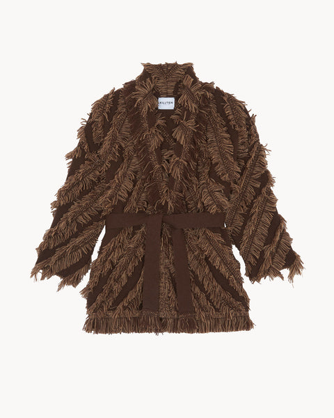 Jacket Miko Fringes brown - Image principale