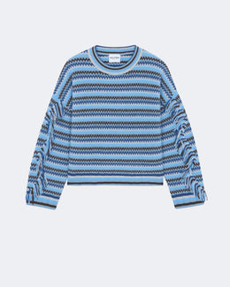 Pull zanabi oversize bleu - Kujten packshot