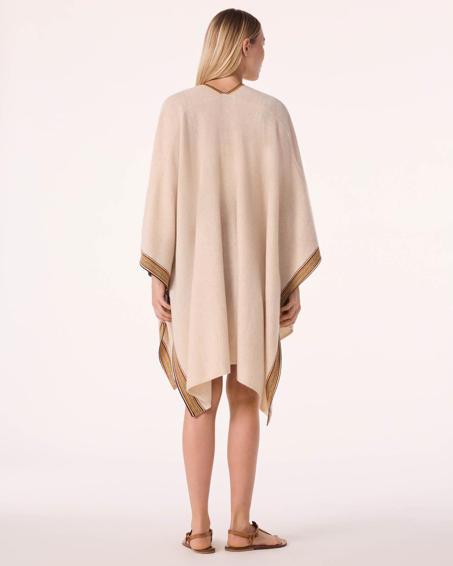 Poncho Bayi beige organic
