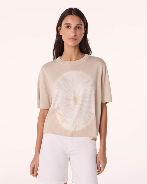T-Shirt Tili Circle beige organic - Image principale