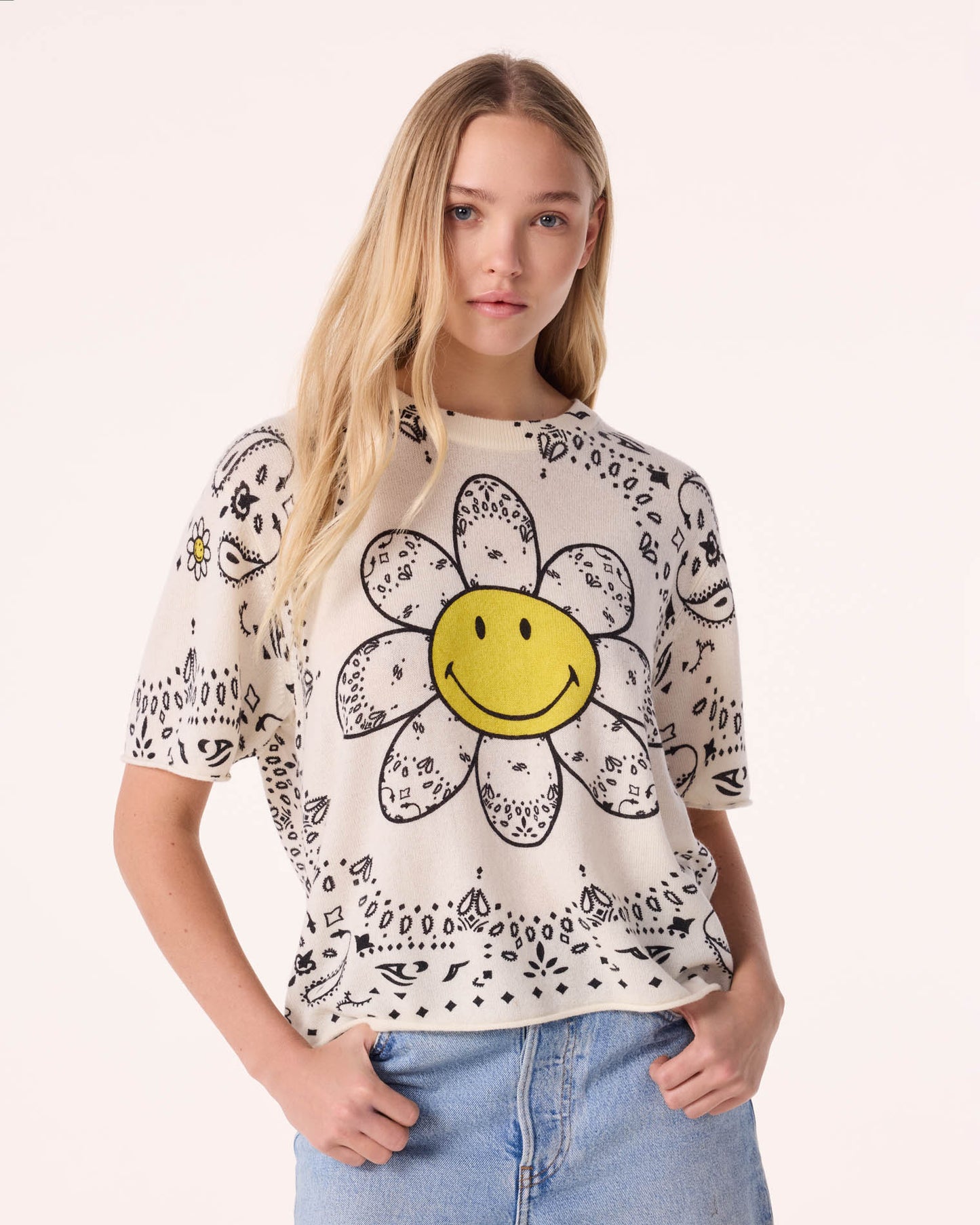 Tee Flower Bico white