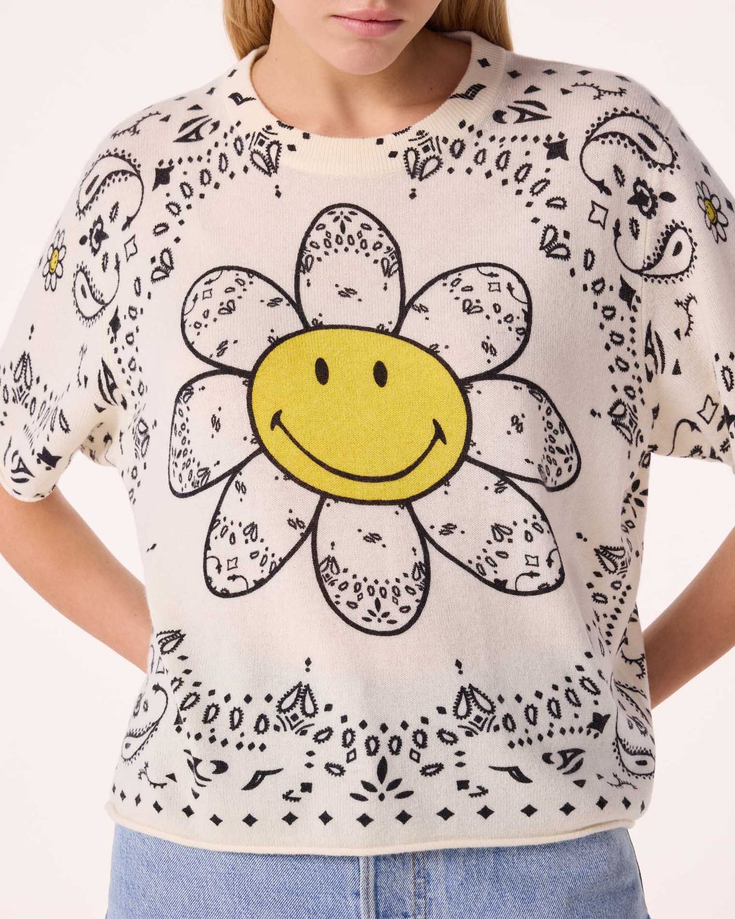Tee Flower Bico white
