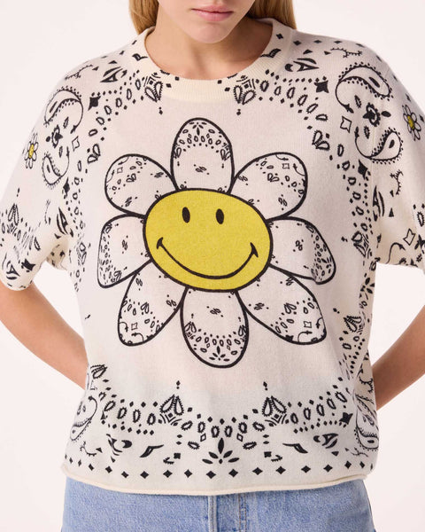 Tee Flower Bico white - Image principale