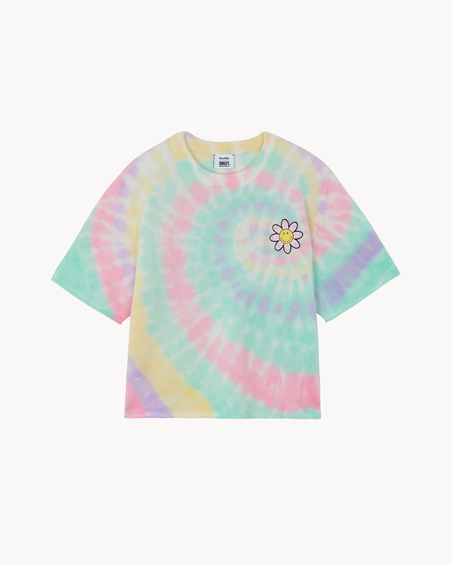 Top Tee Flower Rainbow rainbow dye - Image principale
