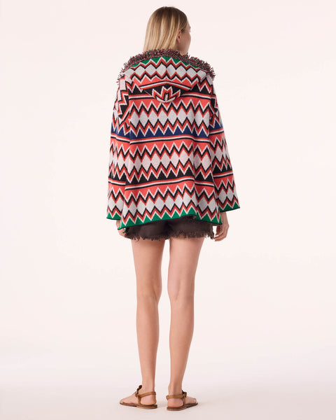 Poncho Usai multicolor - Image principale