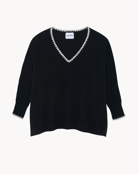 Pull Aminie noir - Image principale