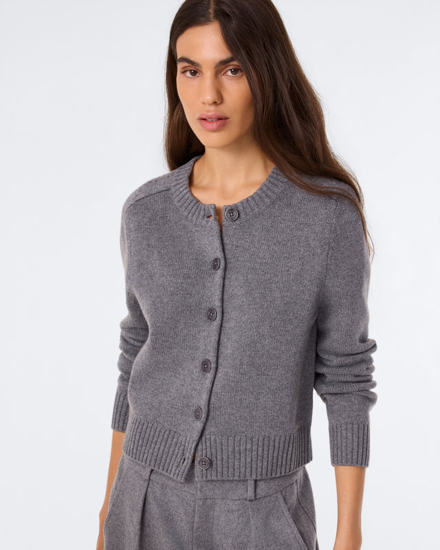 Cardigan Caroline Flannel Gray - Image principale