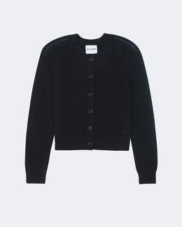 Cardigan caroline oversize noir - Kujten packshot