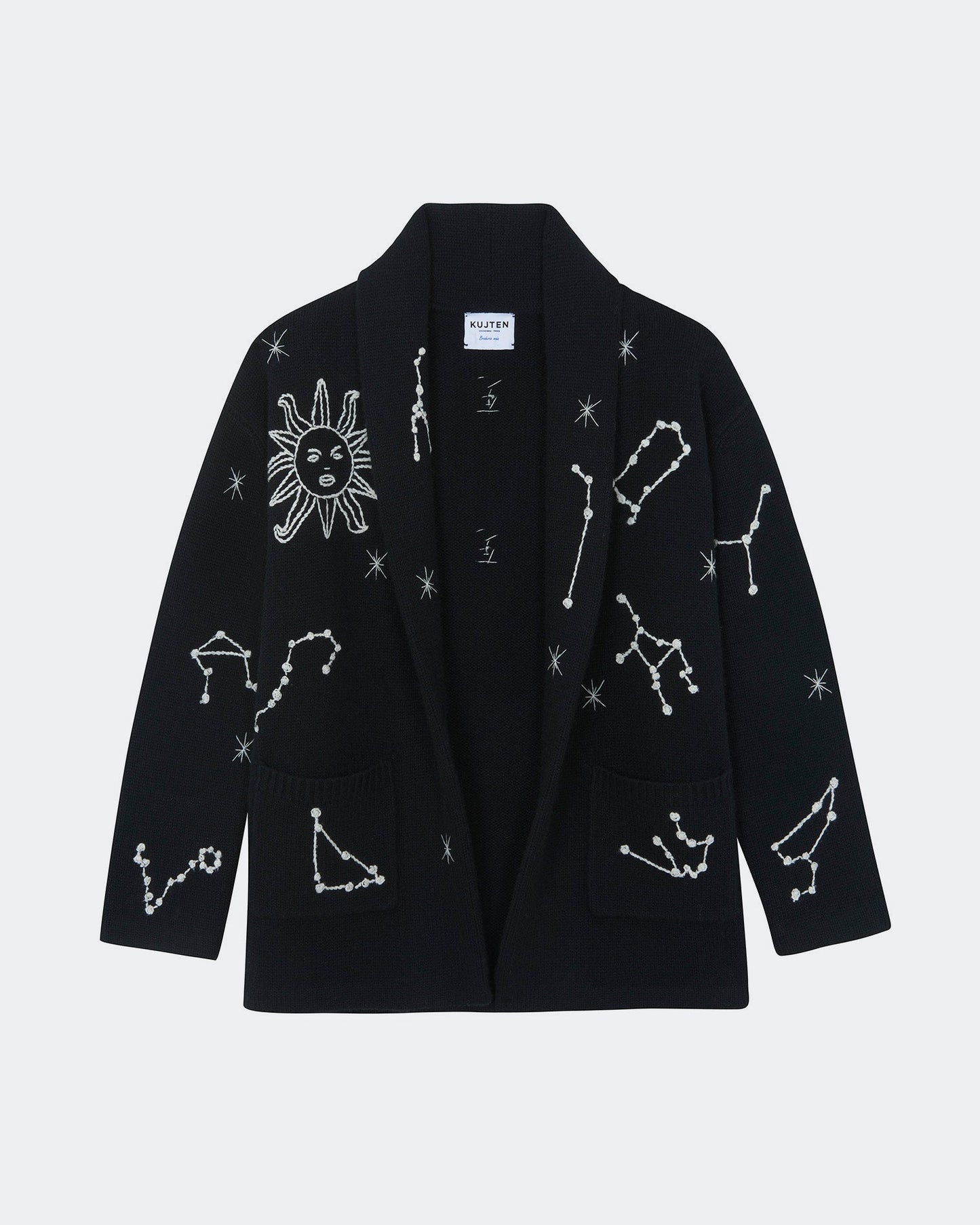 Gilet cassiopee oversize noir - Kujten packshot