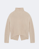 Pull en cachemire blanc beige pour femme - Kujten packshot