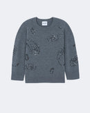 Pull en cachemire gris pour femme - Kujten packshot