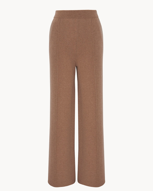 Pantalon Dion marron camelo - Image principale
