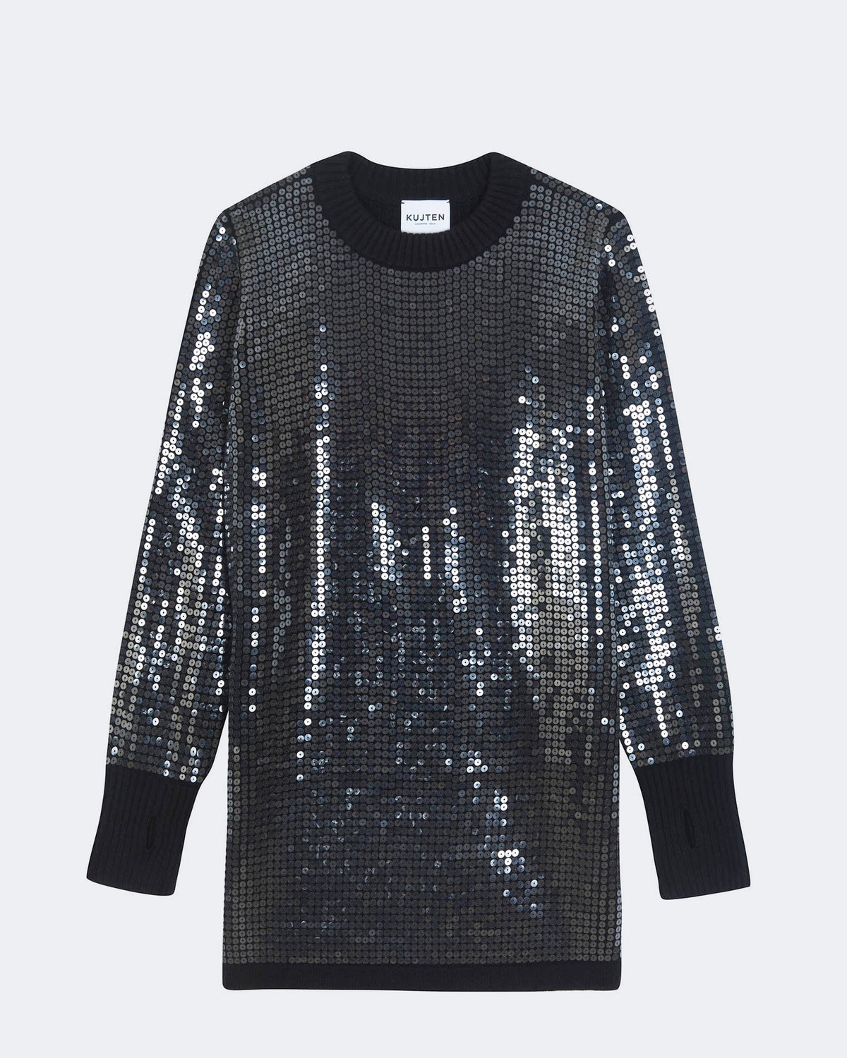 Robe diva droit noir - Kujten packshot