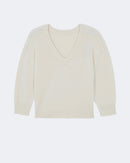 Pull divee oversize blanc - Kujten packshot