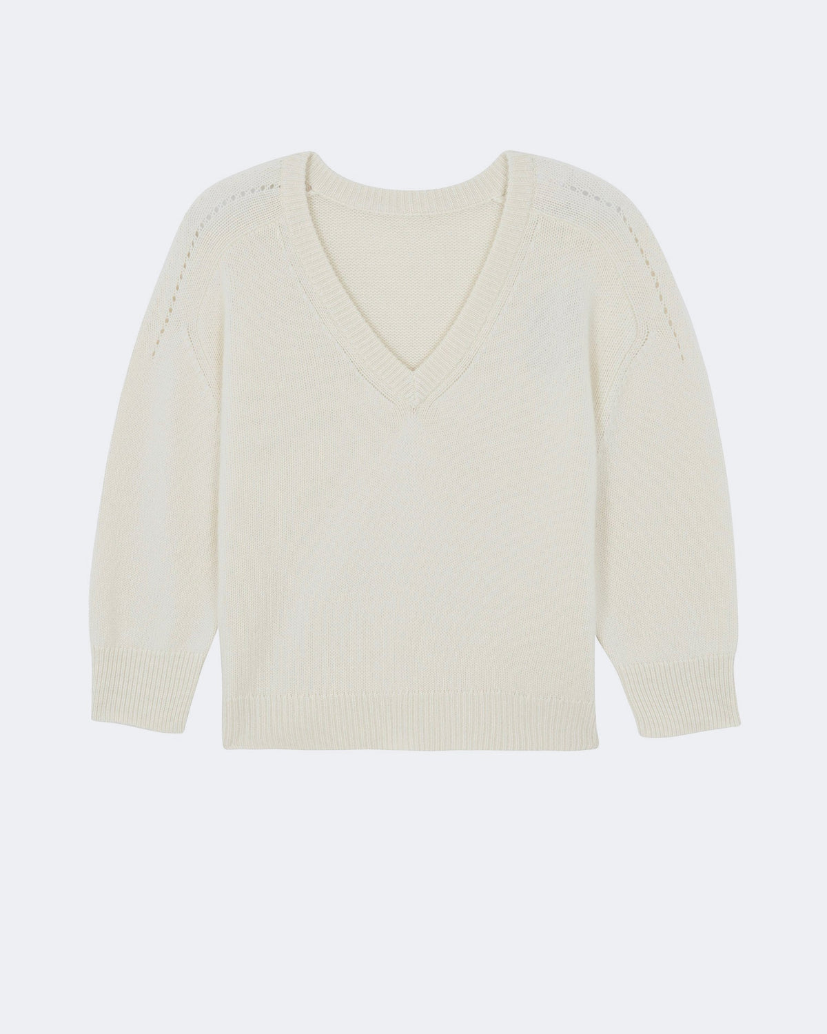 Pull divee oversize blanc - Kujten packshot