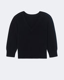 Pull en cachemire noir pour femme - Kujten packshot