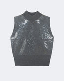 Pull en cachemire gris pour femme - Kujten packshot