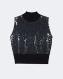 Pull en cachemire noir pour femme - Kujten packshot