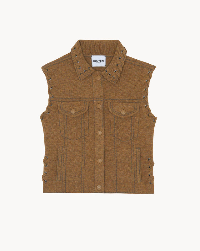 Gilet Joss Lacets bronze - Image principale