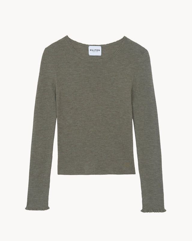 Pull Karli kaki chiné - Image principale