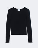 Pull karli cachemire noir - Kujten packshot