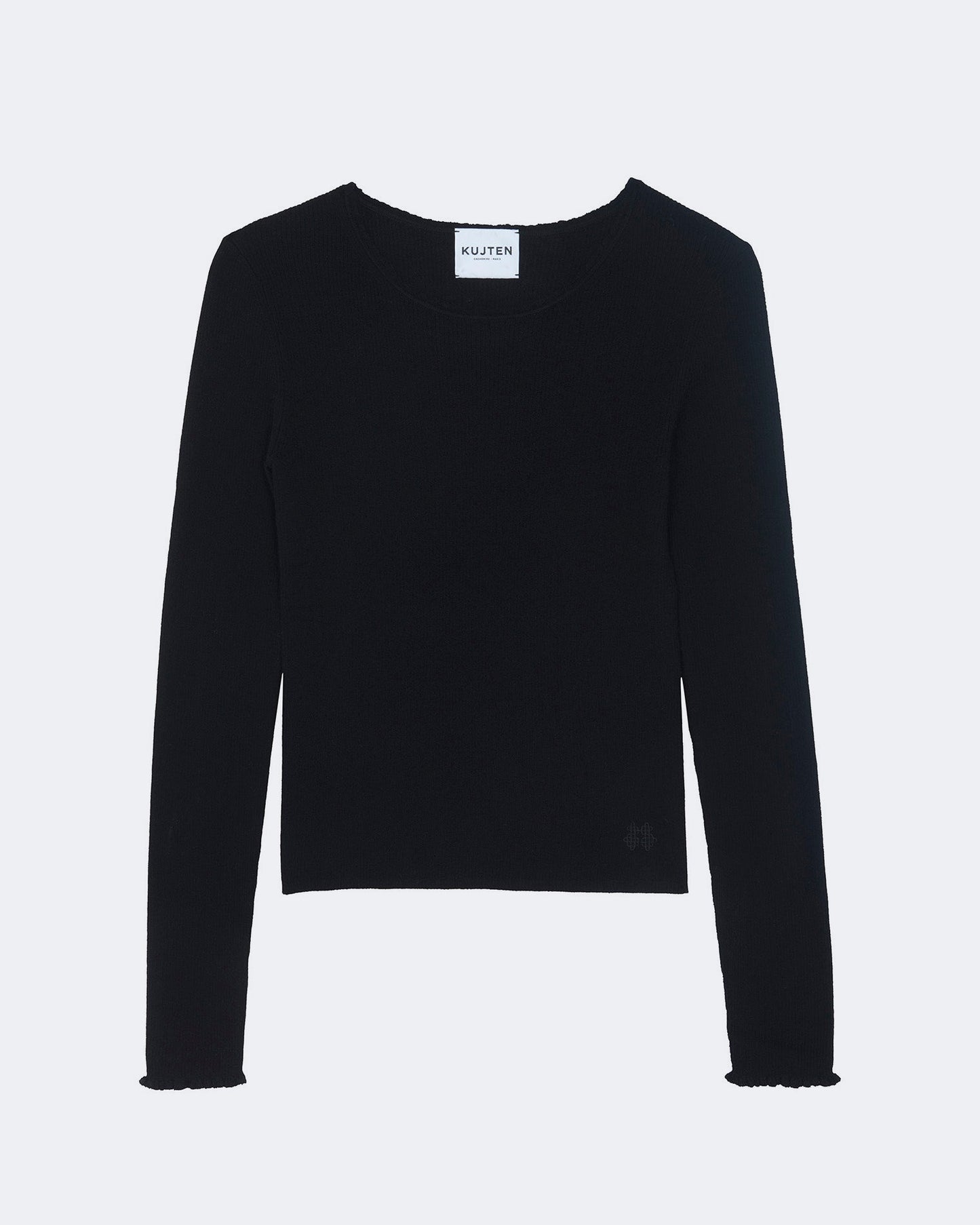 Pull karli cachemire noir - Kujten packshot