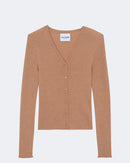 Gilet karlicardi cachemire camel - Kujten packshot