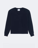 Pull en cachemire bleu pour femme - Kujten packshot