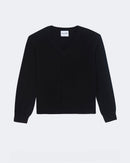 Pull en cachemire noir pour femme - Kujten packshot