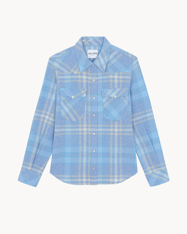 Surchemise Lumber bleu acier - Image principale