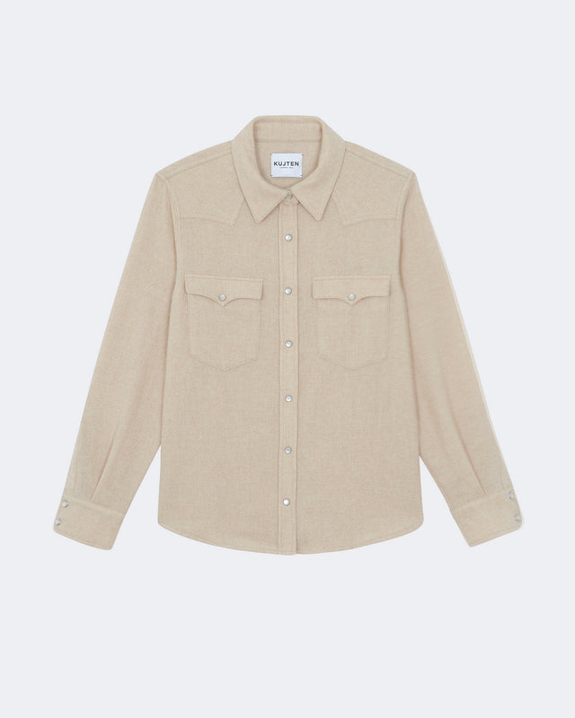 Shirt Lumber Plain organic beige - Image principale
