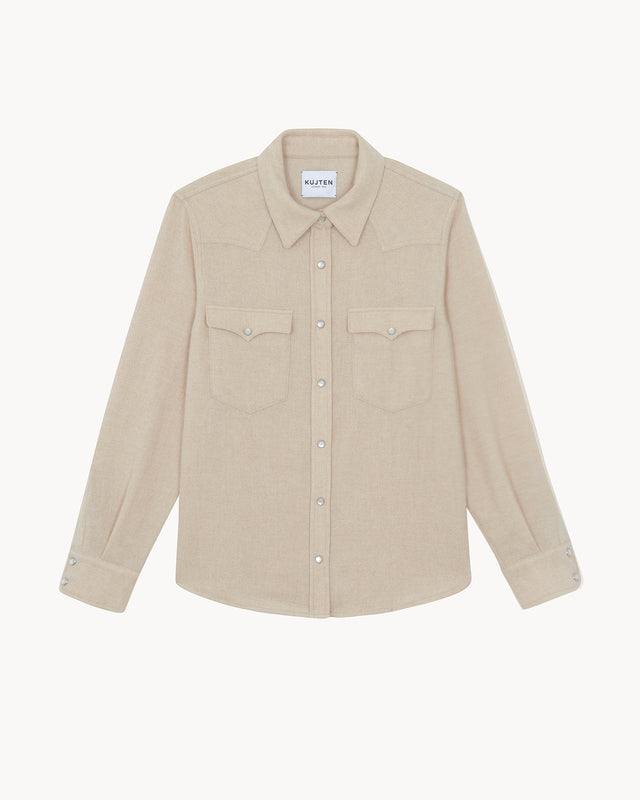 Shirt Lumber Plain organic beige - Image principale