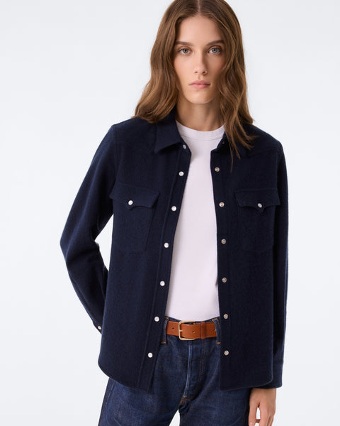 Shirt Lumber Plain dark navy blue - Image 2