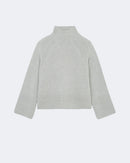 Pull madge tricotage jersey gris - Kujten packshot