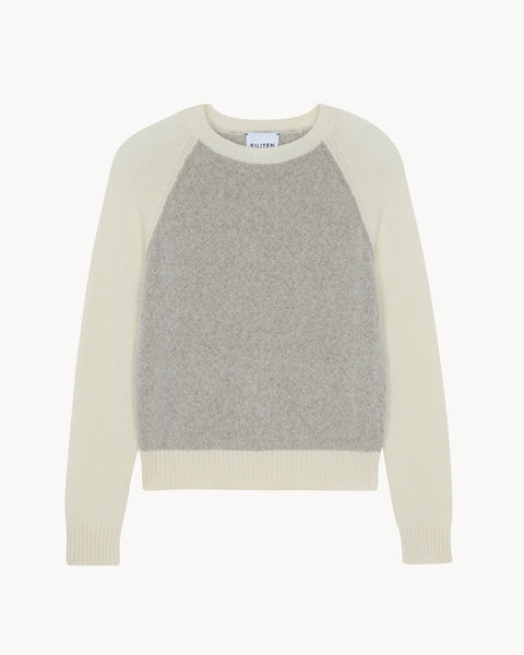 Pull Nimbus Colorblock blanc vintage - Image principale