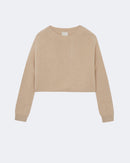 Pull en cachemire beige pour femme - Kujten packshot