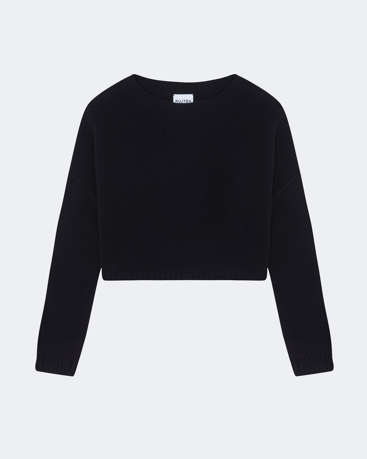 Pull en cachemire noir pour femme - Kujten packshot