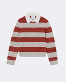Pull polo royce stripes court orange - Kujten packshot