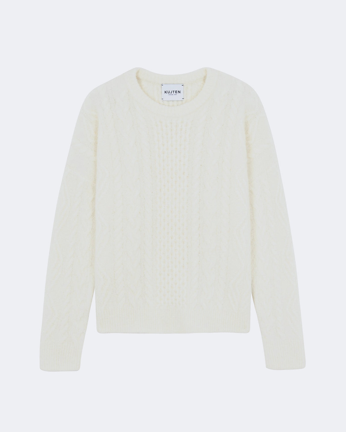 Pull en cachemire beige pour femme - Kujten packshot