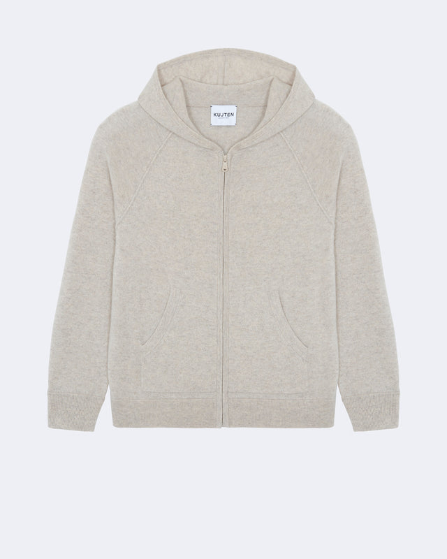 Hoodie Zippé Gina avoine - Image principale