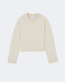 Pull en cachemire blanc pour femme - Kujten packshot